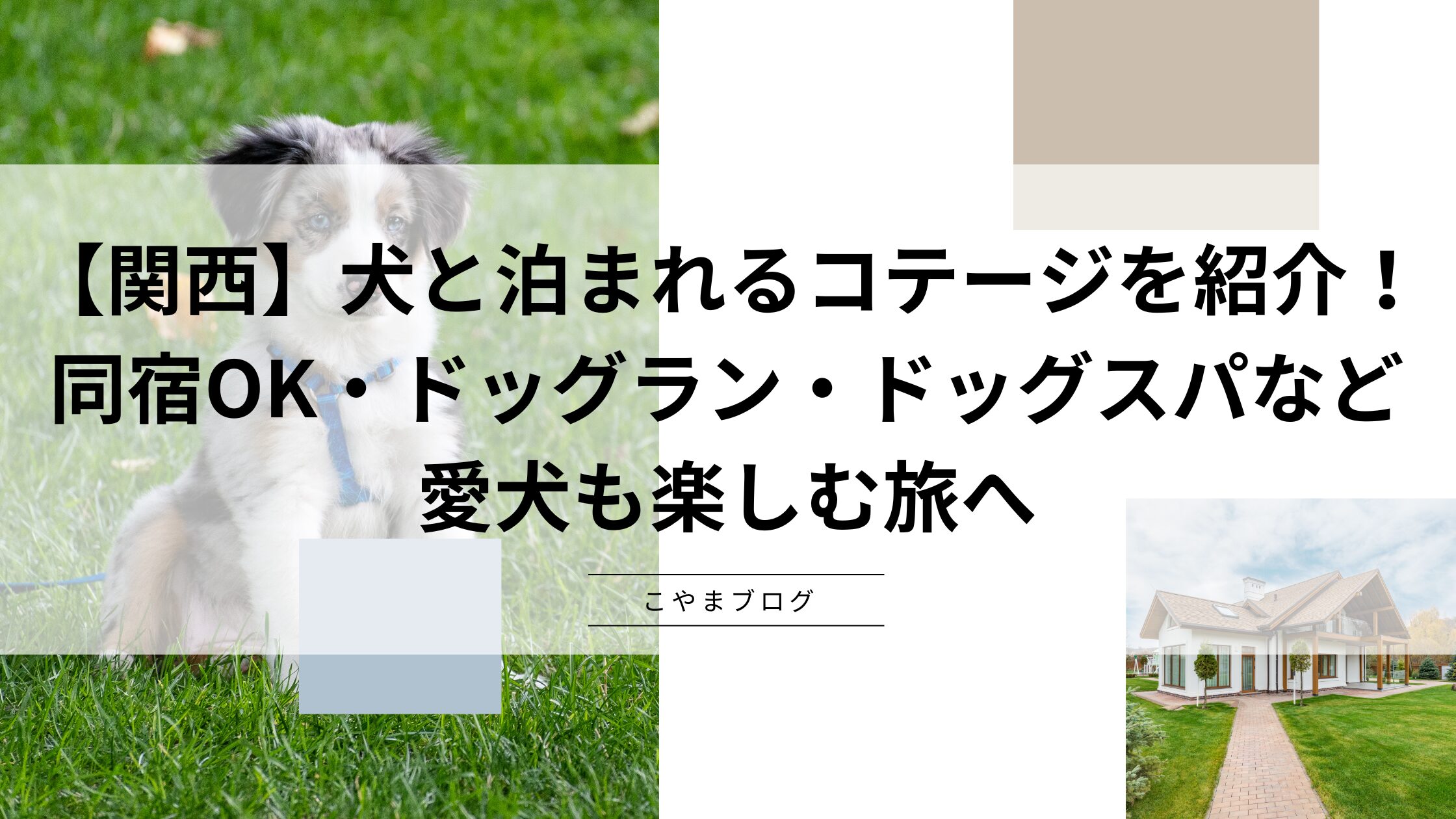 【関西】犬と泊まれるコテージを紹介！同宿OK・ドッグラン・ドッグスパなど愛犬も楽しむ旅へ